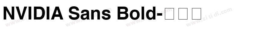 NVIDIA Sans Bold字体转换